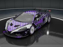 McLaren GT4 with Spunky Monkey livery