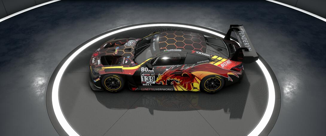Overhead view of car