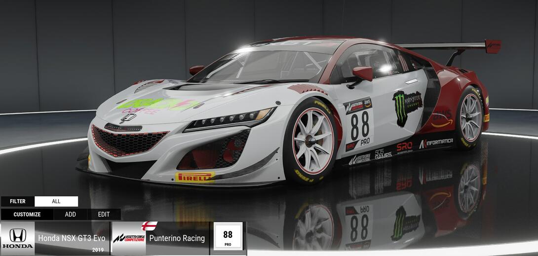 #88 Punterino Racing NSX Evo | Awesome Simracing