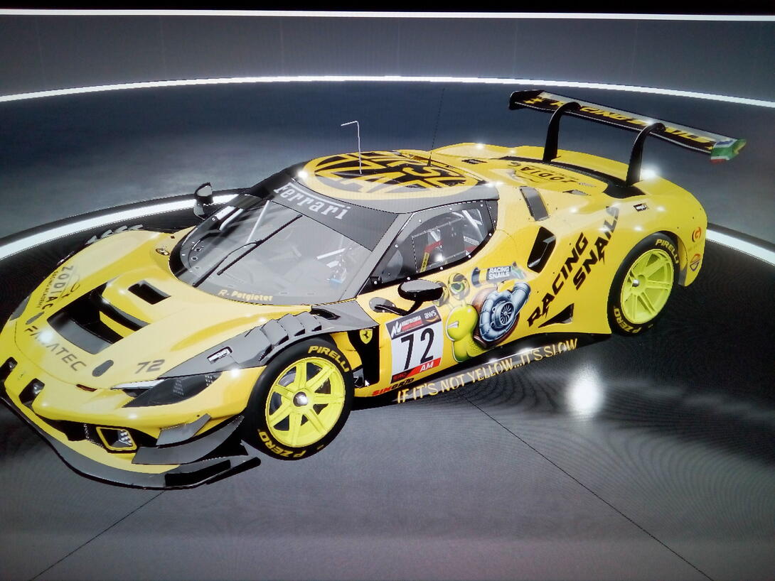 yellow snail ferrari